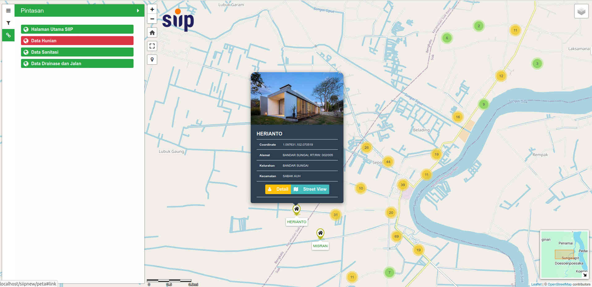 Aplikasi Database Inventarisasi Perumahan Dilengkapi Peta GIS, SIIP - 13