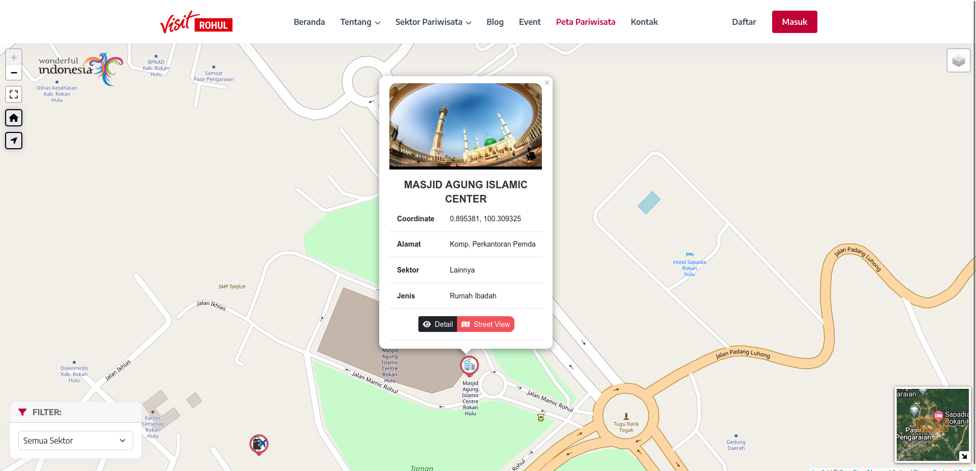 Aplikasi Database Kepariwisataan Dilengkapi Peta GIS - Visit Pariwisata - 12