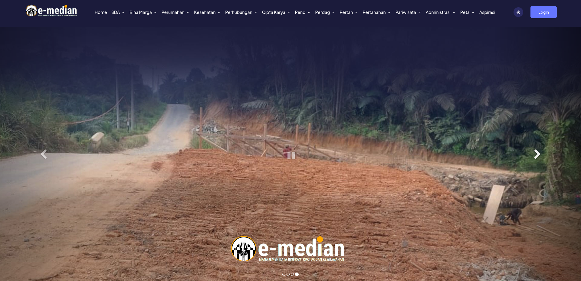 Aplikasi Manajemen Data Infrastruktur dan Kewilayahan, E-Median BAPPEDA - Produk Marketplace Source Code Raja Coding