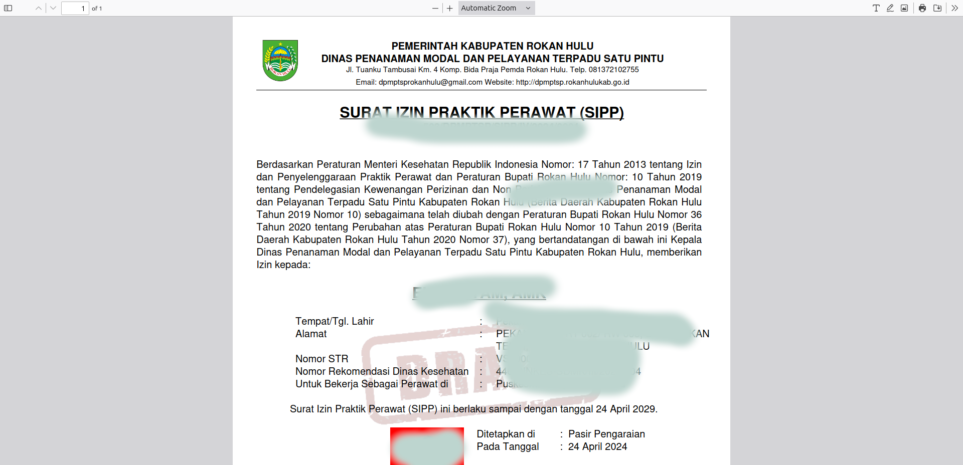 SIAP, Aplikasi Perizinan Berusaha di Luar OSS Dengan Fitur TTE - 13