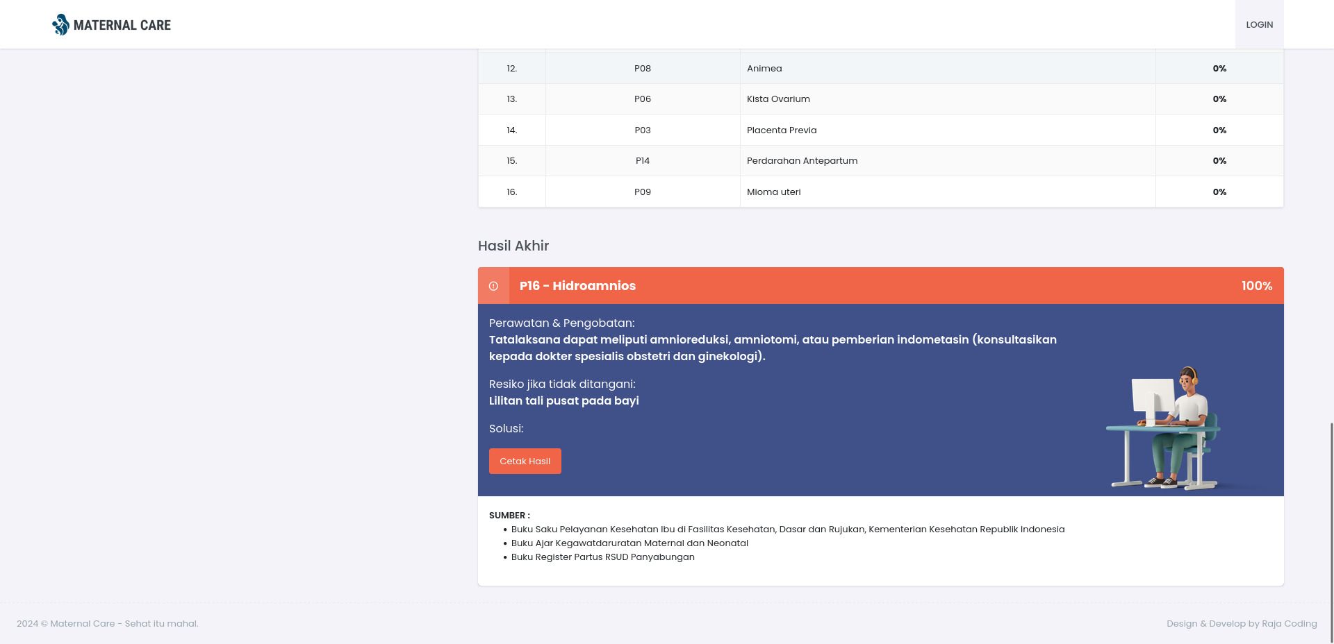 Source Code Aplikasi Maternal Care (Kehamilan) dengan Forward Chaining - 5
