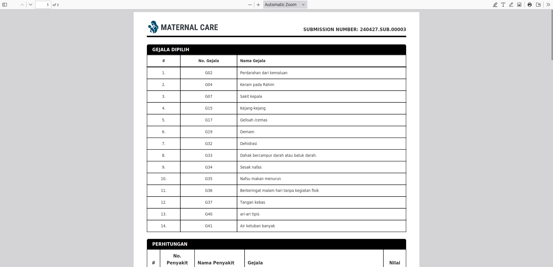 Source Code Aplikasi Maternal Care (Kehamilan) dengan Forward Chaining - 6