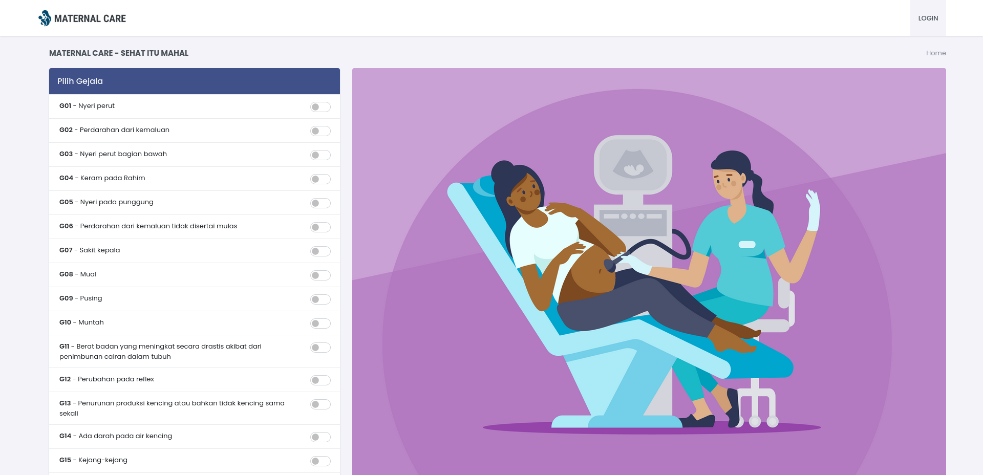 Source Code Aplikasi Maternal Care (Kehamilan) dengan Forward Chaining - Produk Marketplace Source Code Raja Coding